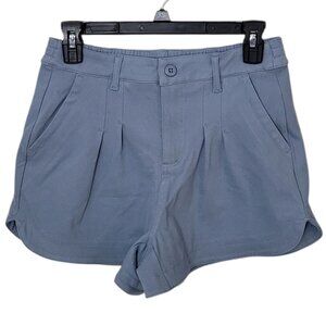 Rae Mode Pleated Twill Shorts Light Blue Small Preppy Cottagecore